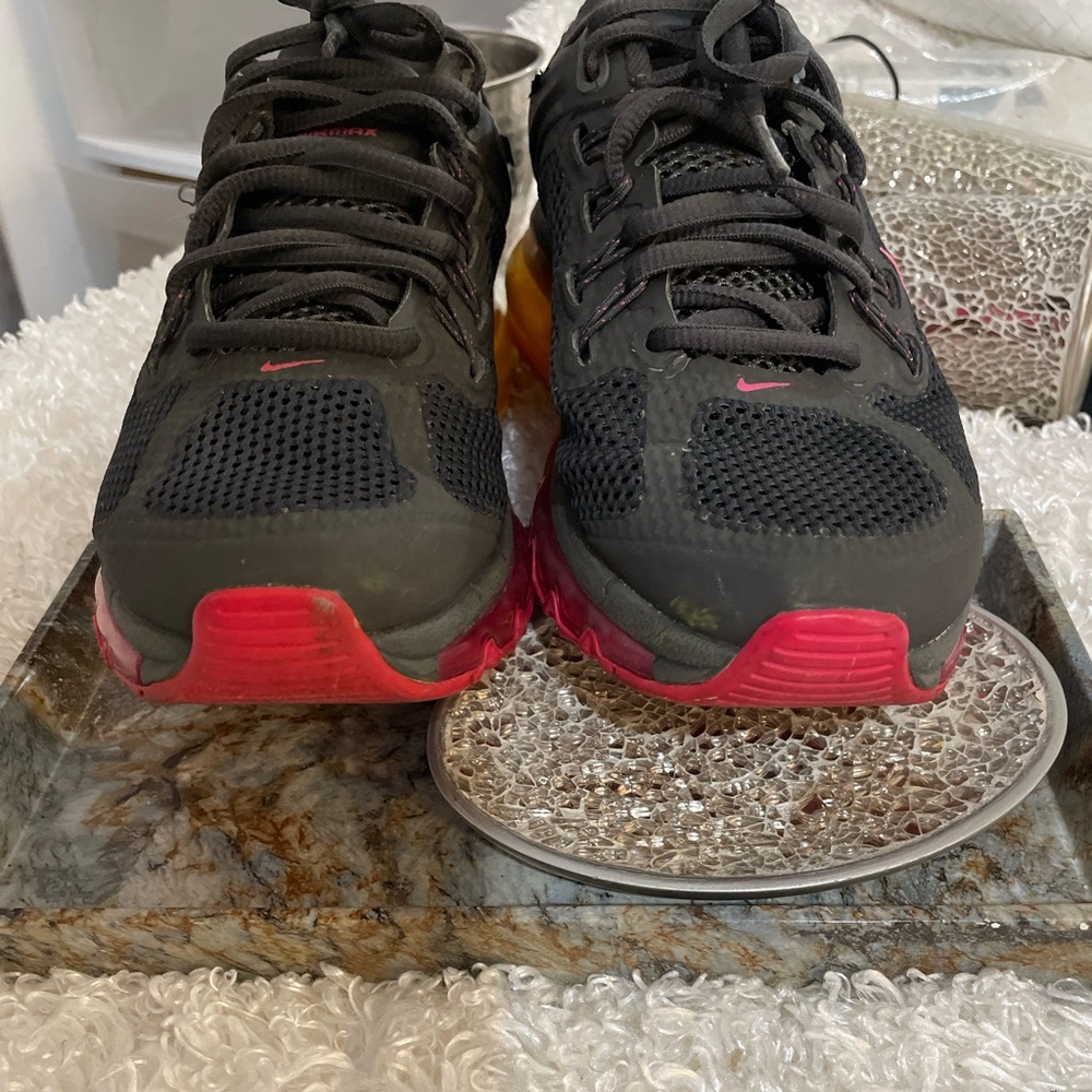 Nike Women's Black and Pink Athletic Shoes max+ 7 US y2k - Picture 7 of 8